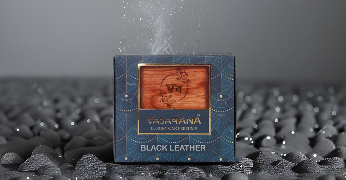 Vāsaवana Luxury Car Perfume - Black Leather