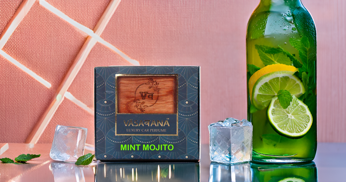 Vāsaवana Luxury Car Perfume - Mint Mojito