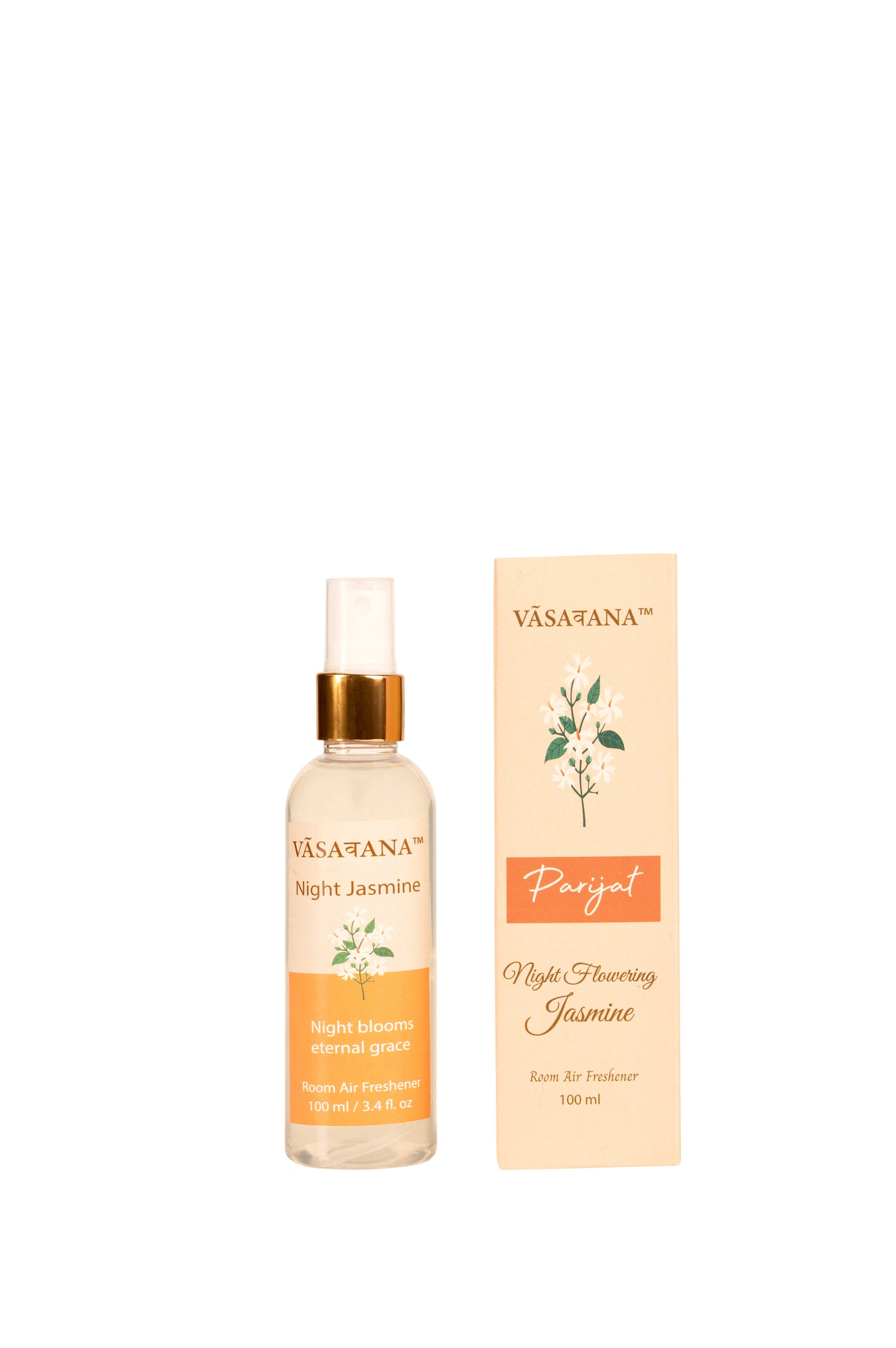 Night Jasmine — Room Mist Spray 100ml | Vāsaवana