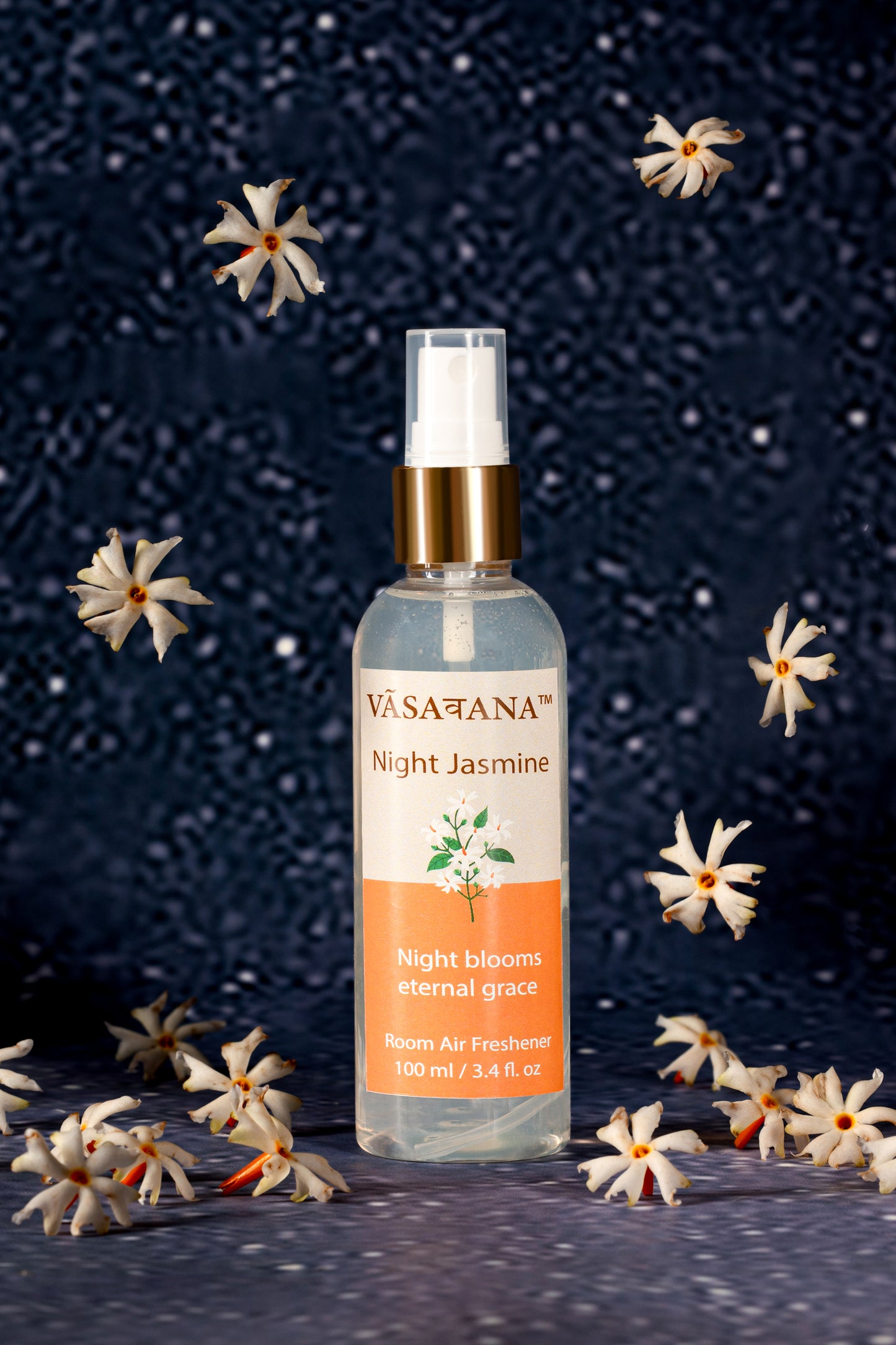 Night Jasmine — Room Mist Spray 100ml | Vāsaवana