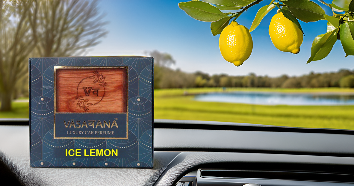 Vāsaवana Luxury Car Perfume - ICE LEMON